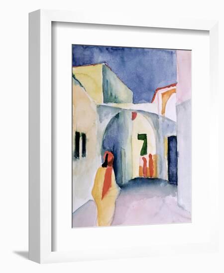 A Glance Down an Alley-Auguste Macke-Framed Giclee Print