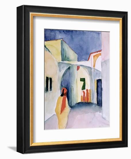 A Glance Down an Alley-Auguste Macke-Framed Giclee Print