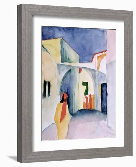 A Glance Down an Alley-Auguste Macke-Framed Giclee Print