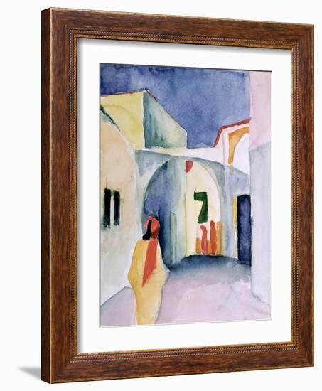 A Glance Down an Alley-Auguste Macke-Framed Giclee Print