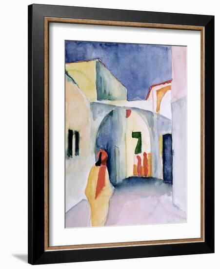 A Glance Down an Alley-Auguste Macke-Framed Giclee Print