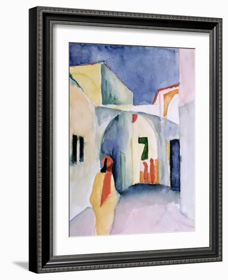 A Glance Down an Alley-Auguste Macke-Framed Giclee Print