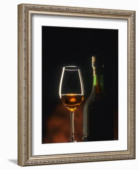 A Glass and a Bottle of Cognac-Armin Faber-Framed Photographic Print