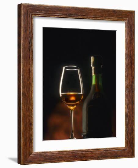 A Glass and a Bottle of Cognac-Armin Faber-Framed Photographic Print