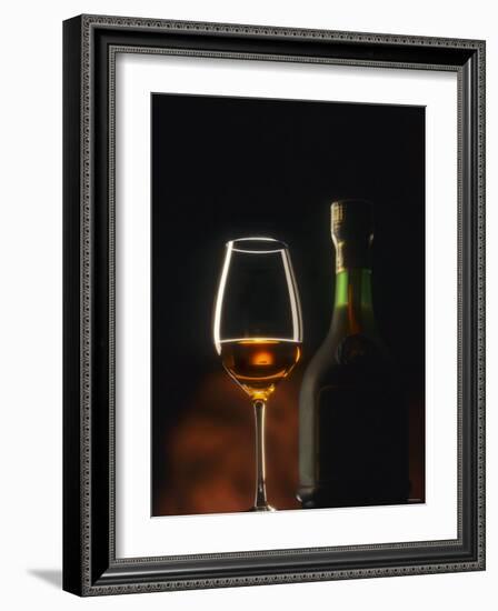 A Glass and a Bottle of Cognac-Armin Faber-Framed Photographic Print