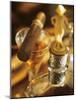 A Glass of Brandy a Decanter and a Cigar-null-Mounted Photographic Print