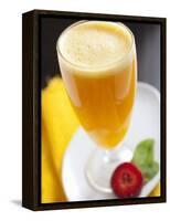 A Glass of Orange Juice-Malgorzata Stepien-Framed Premier Image Canvas