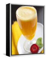 A Glass of Orange Juice-Malgorzata Stepien-Framed Premier Image Canvas