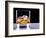 A Glass of Whisky with Ice Cubes-Mark Vogel-Framed Photographic Print