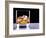 A Glass of Whisky with Ice Cubes-Mark Vogel-Framed Photographic Print