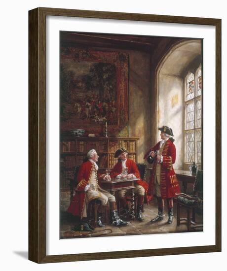 A Glass of Wine-Frank Moss Bennett-Framed Giclee Print