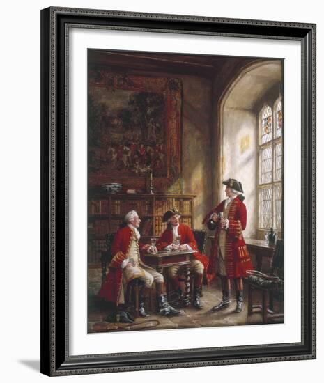 A Glass of Wine-Frank Moss Bennett-Framed Giclee Print