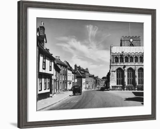 A Glimpse of Bury St Edmunds, Suffolk-null-Framed Photographic Print