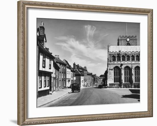 A Glimpse of Bury St Edmunds, Suffolk-null-Framed Photographic Print
