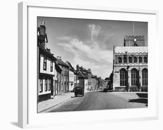 A Glimpse of Bury St Edmunds, Suffolk-null-Framed Photographic Print