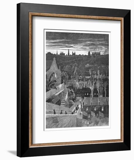 A Glimpse of Sydney from Darlinghurst, New South Wales, Australia, 1886-W Mollier-Framed Giclee Print