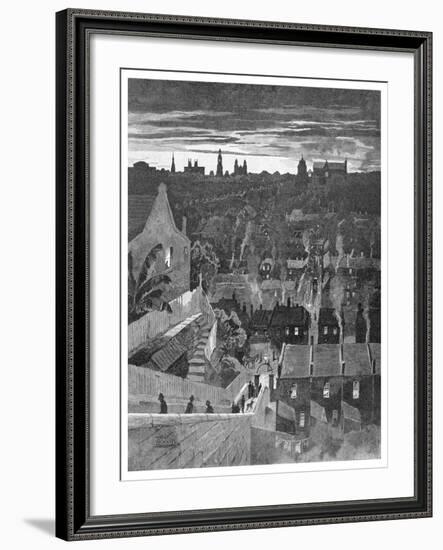 A Glimpse of Sydney from Darlinghurst, New South Wales, Australia, 1886-W Mollier-Framed Giclee Print