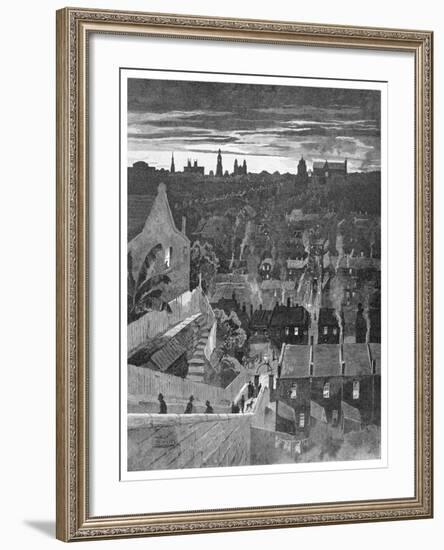 A Glimpse of Sydney from Darlinghurst, New South Wales, Australia, 1886-W Mollier-Framed Giclee Print