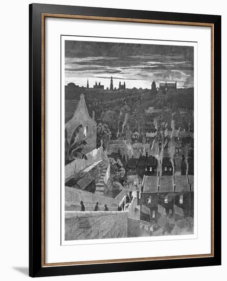 A Glimpse of Sydney from Darlinghurst, New South Wales, Australia, 1886-W Mollier-Framed Giclee Print
