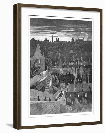 A Glimpse of Sydney from Darlinghurst, New South Wales, Australia, 1886-W Mollier-Framed Giclee Print