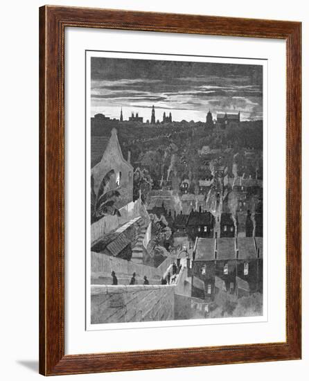 A Glimpse of Sydney from Darlinghurst, New South Wales, Australia, 1886-W Mollier-Framed Giclee Print