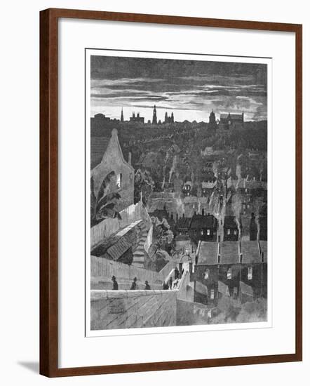 A Glimpse of Sydney from Darlinghurst, New South Wales, Australia, 1886-W Mollier-Framed Giclee Print