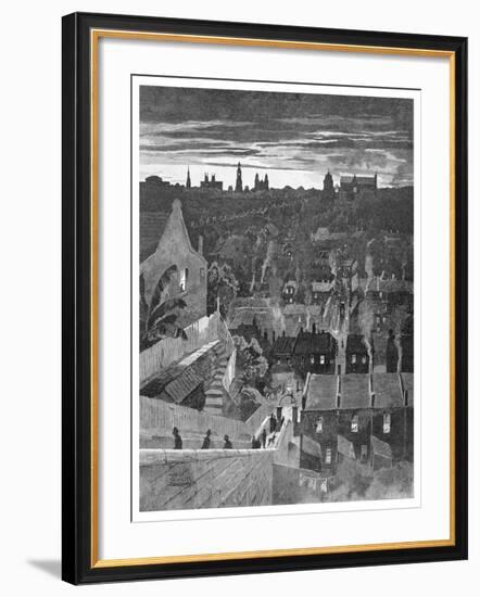 A Glimpse of Sydney from Darlinghurst, New South Wales, Australia, 1886-W Mollier-Framed Giclee Print