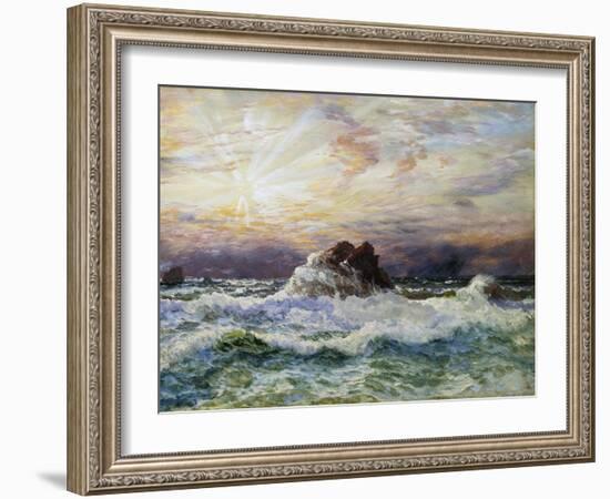 A Glorious Sunset-John Brett-Framed Giclee Print