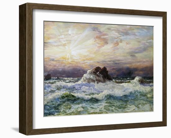 A Glorious Sunset-John Brett-Framed Giclee Print