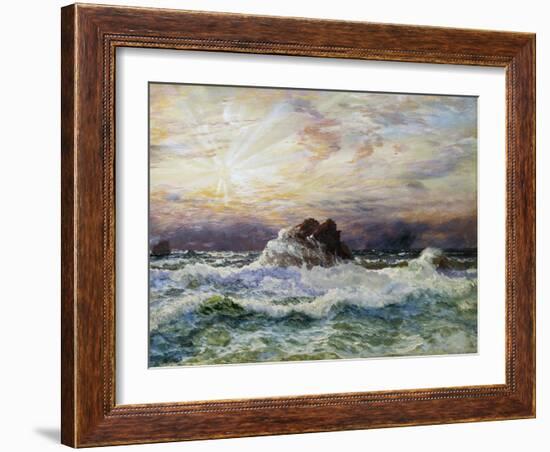 A Glorious Sunset-John Brett-Framed Giclee Print