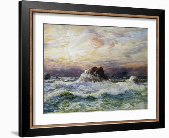 A Glorious Sunset-John Brett-Framed Giclee Print