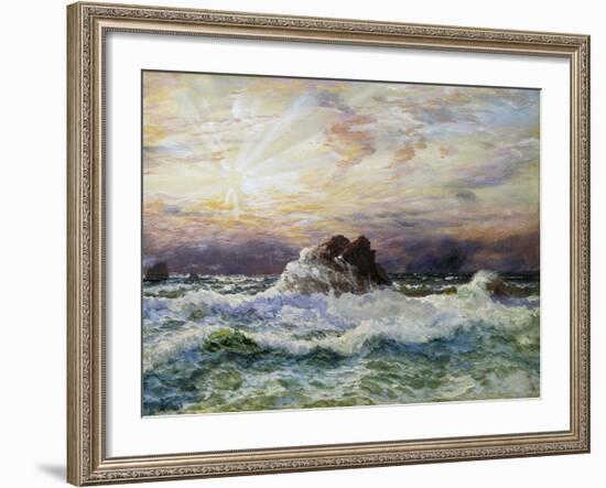 A Glorious Sunset-John Brett-Framed Giclee Print