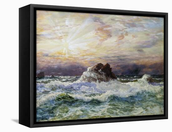 A Glorious Sunset-John Brett-Framed Premier Image Canvas