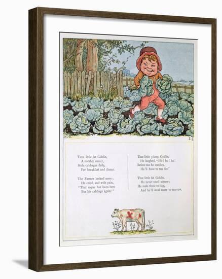 A Goblin Stealing Cabbages, Illustration for a poem from 'Under the Window'-Kate Greenaway-Framed Giclee Print