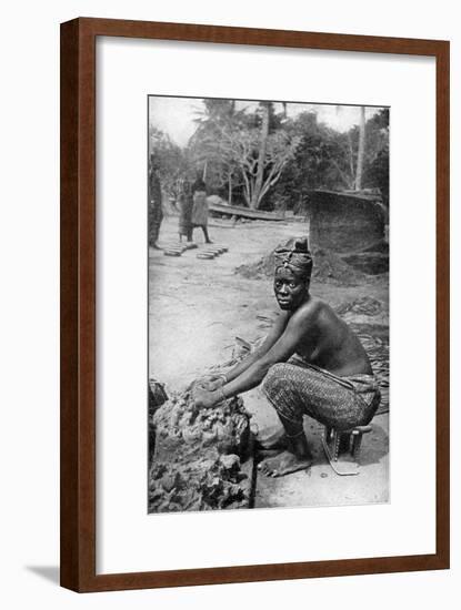 A Gold Coast Potter and Her Clay, Ghana, West Africa, 1922-PA McCann-Framed Giclee Print