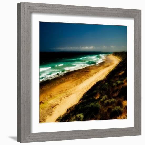 A Golden Beach in Australia-Mark James Gaylard-Framed Photographic Print