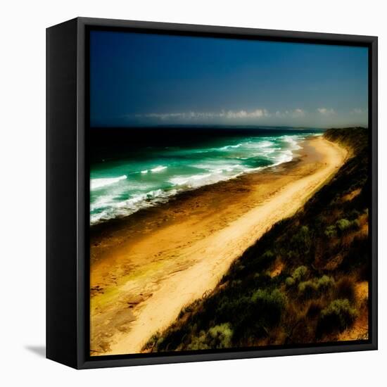 A Golden Beach in Australia-Trigger Image-Framed Premier Image Canvas