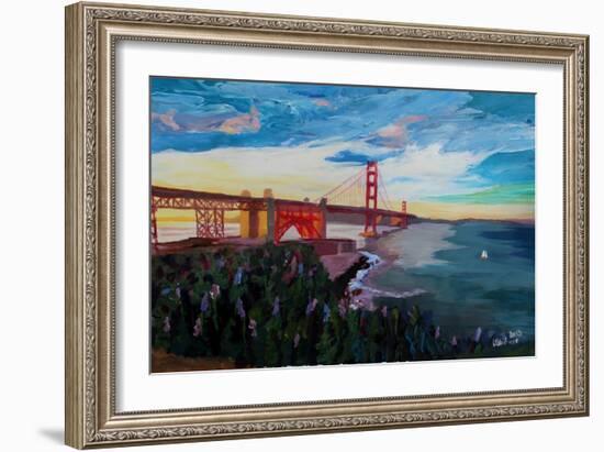 A Golden Gate Bridge Evening from Presidio-Markus Bleichner-Framed Art Print
