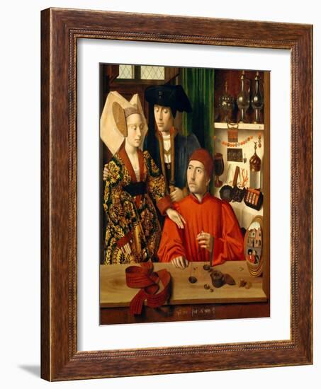 A Goldsmith in his Shop, 1449-Petrus Christus-Framed Giclee Print