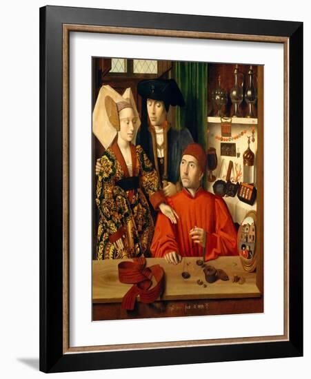 A Goldsmith in his Shop, 1449-Petrus Christus-Framed Giclee Print