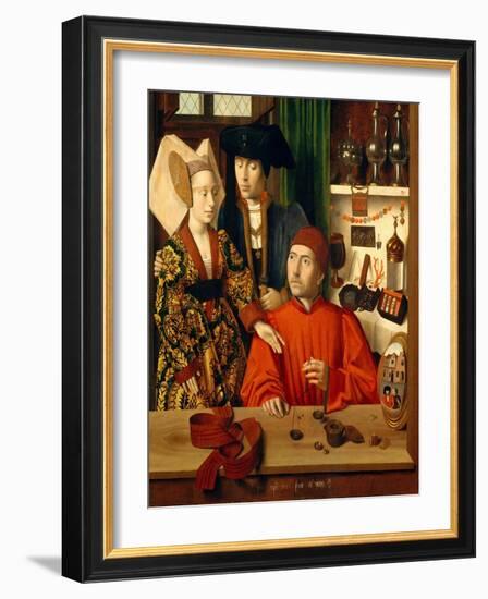 A Goldsmith in his Shop, 1449-Petrus Christus-Framed Giclee Print