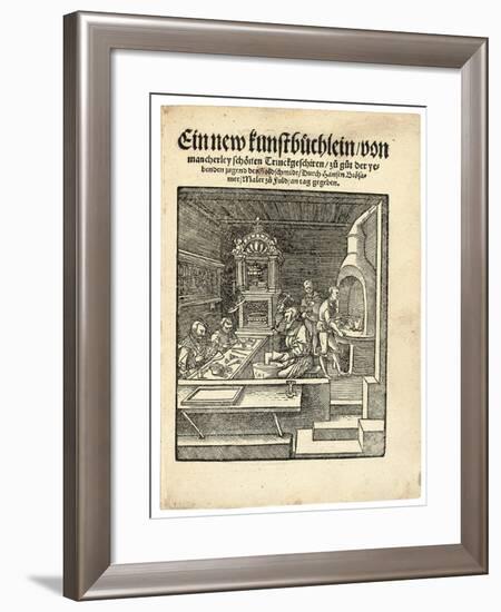 A Goldsmith's Workshop, C. 1538-Hans Brosamer-Framed Giclee Print