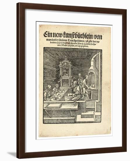 A Goldsmith's Workshop, C. 1538-Hans Brosamer-Framed Giclee Print