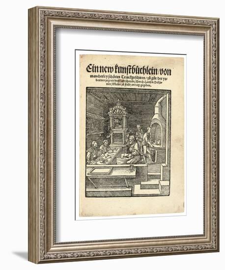 A Goldsmith's Workshop, C. 1538-Hans Brosamer-Framed Giclee Print