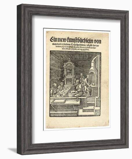 A Goldsmith's Workshop, C. 1538-Hans Brosamer-Framed Giclee Print