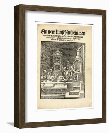 A Goldsmith's Workshop, C. 1538-Hans Brosamer-Framed Giclee Print