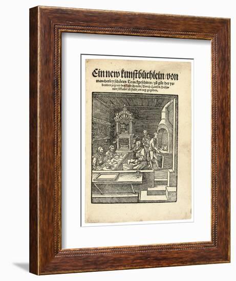 A Goldsmith's Workshop, C. 1538-Hans Brosamer-Framed Giclee Print