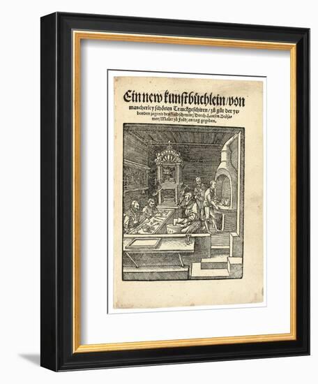A Goldsmith's Workshop, C. 1538-Hans Brosamer-Framed Giclee Print