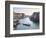 A Gondola Crossing the Grand Canal, Venice, UNESCO World Heritage Site, Veneto, Italy, Europe-Amanda Hall-Framed Photographic Print