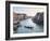 A Gondola Crossing the Grand Canal, Venice, UNESCO World Heritage Site, Veneto, Italy, Europe-Amanda Hall-Framed Photographic Print